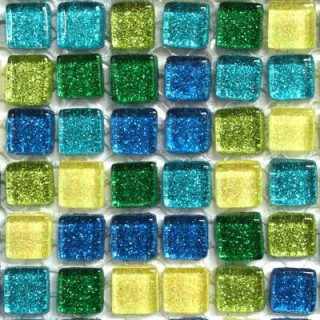 Micro pailleté seulement bleu foncé  et vert foncé (pas d'or) - 20%