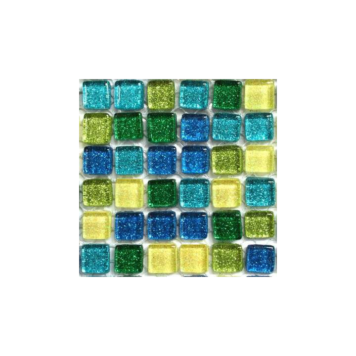Micro pailleté seulement bleu foncé  et vert foncé (pas d'or) - 20%