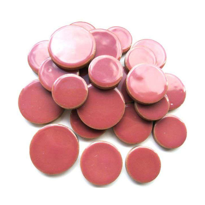 Céramique ronde rose