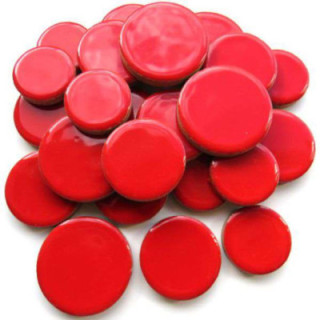 Céramique ronde rouge