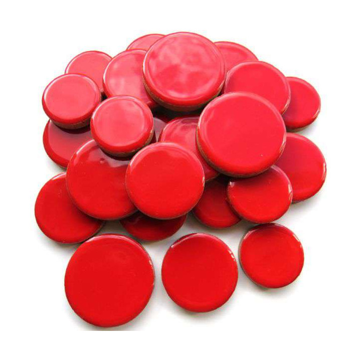 Céramique ronde rouge