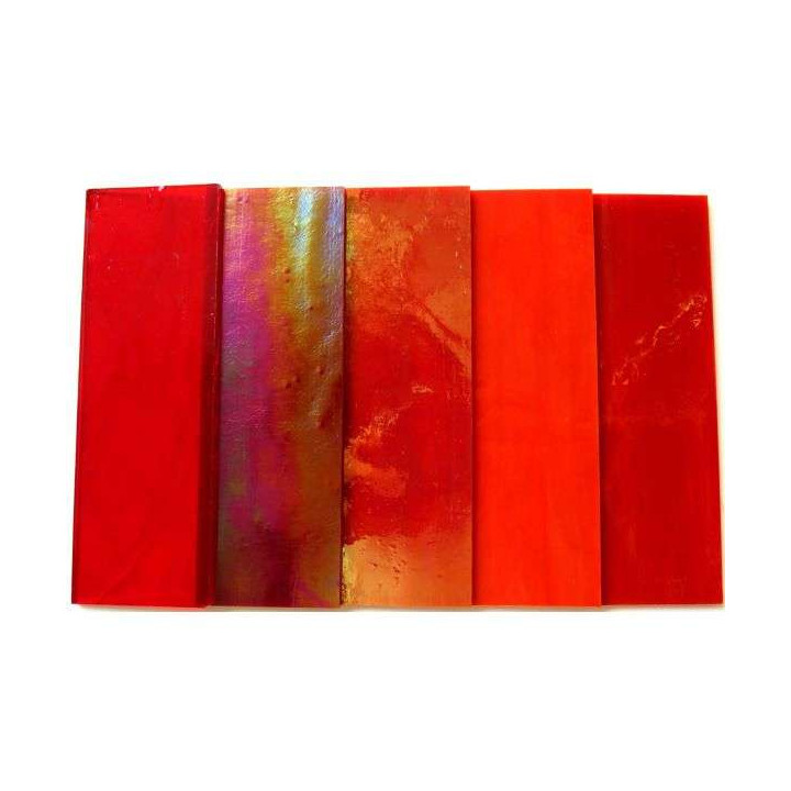 Pack de verre coloré Rouge
