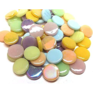 Pastilles multicolores pastel 18 mm