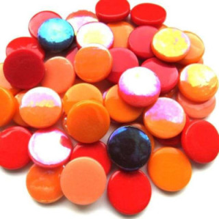 pastille 18/20mm mélange rouge