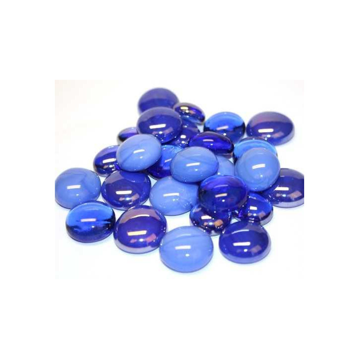 Harmonie billes plates bleues