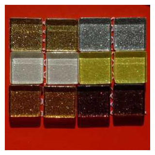 Pailletés de noël par 12 pièces  6 couleurs