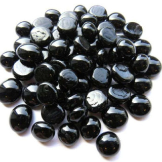 Mini billes plates noires