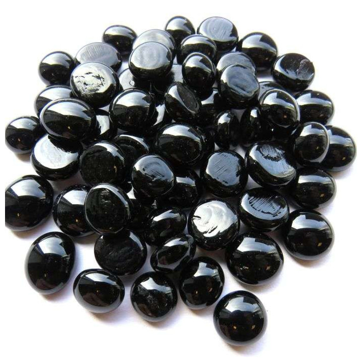 Mini billes plates noires