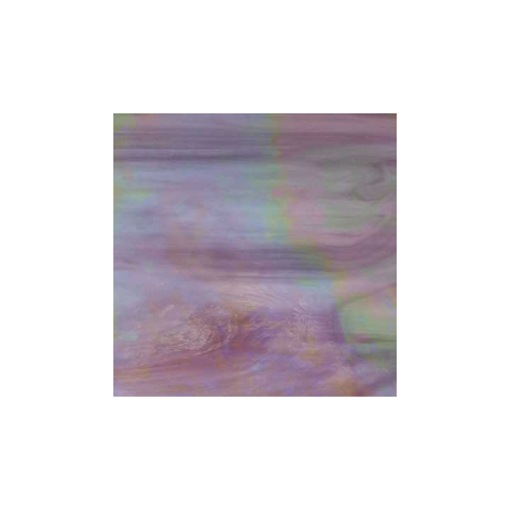 Verre blanc opaque dragée irisée