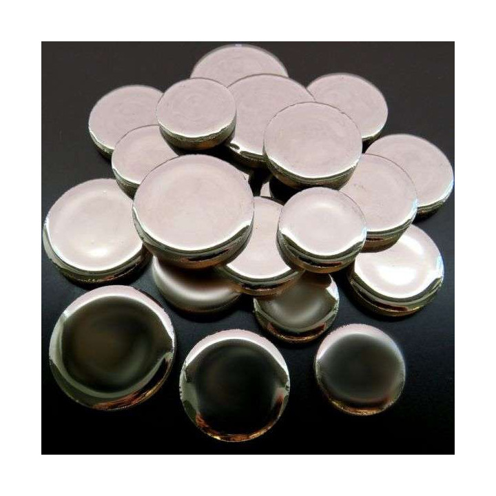 céramique ronde argent