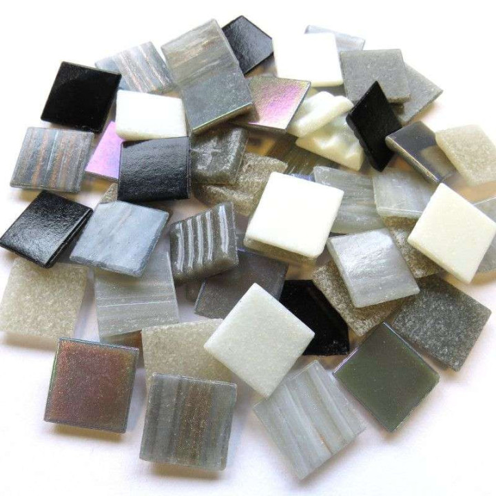 mix pâte de verre gris