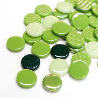 Pastilles mélange vert 18 mm