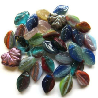 feuilles de verre Eden (mix bleu-vert)