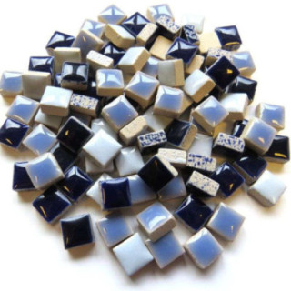 Mini céramique bleu lavande, indigo, delphinium...